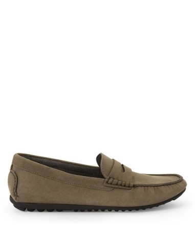 Lightweight Vegan Unisex Moccasin with Rubber Sole - TONY Suede (taupe) - NOAH Vegan Shoes